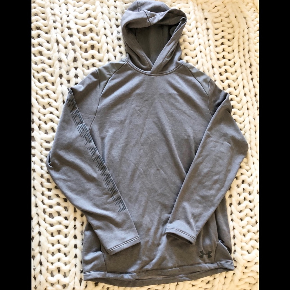 Mens Under Armour Gray Loose Sweater Coldgear
